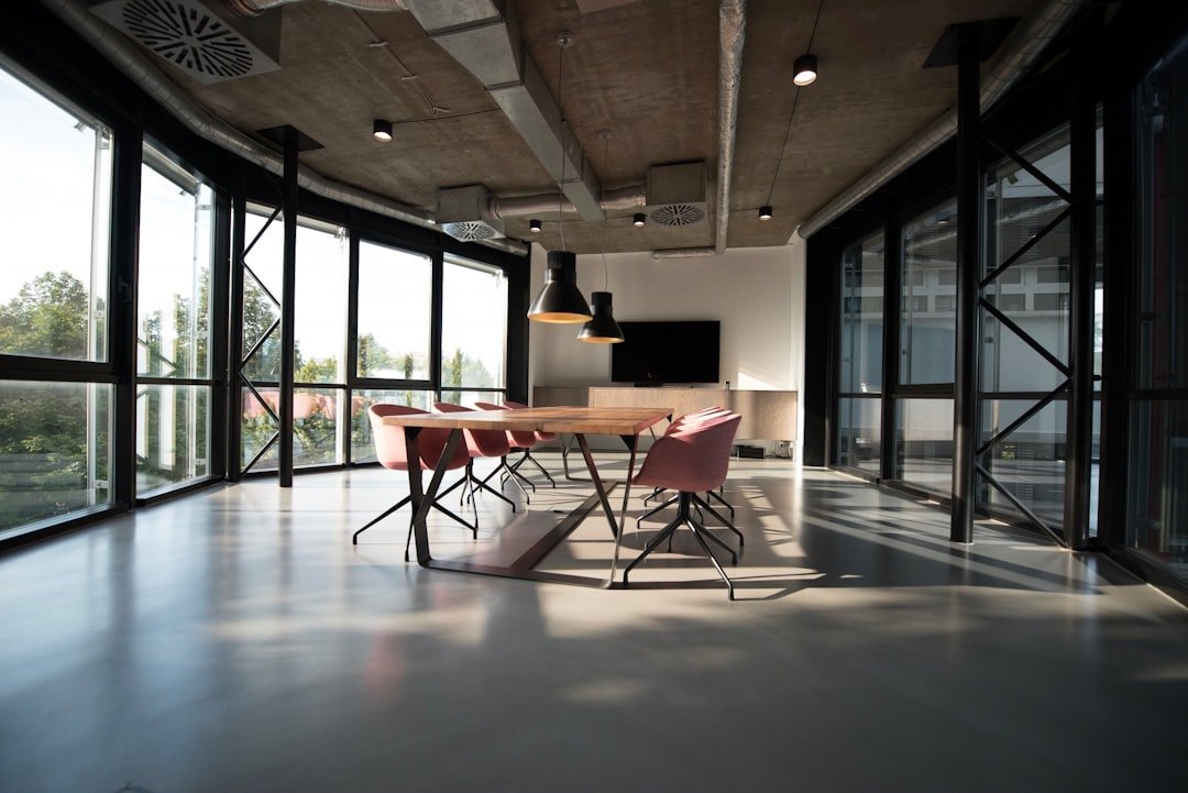 Modern office with conference table